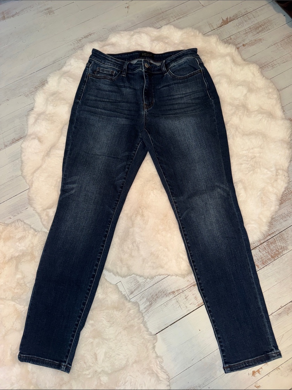 Judy Blue Medium Dark Blue Skinny Jeans - Picture 7 of 7
